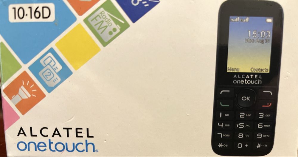 Telefon mobil clasic Alcatel one touch 1016D dual sim volcano black sh
