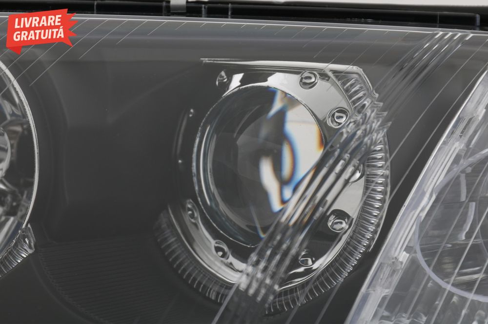 Faruri VW Passat 3BG B5 (09.2000-03.2005) Angel Eyes Negru