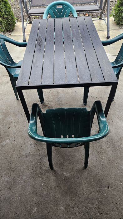 Masa terasa/gradina cu 4 scaune