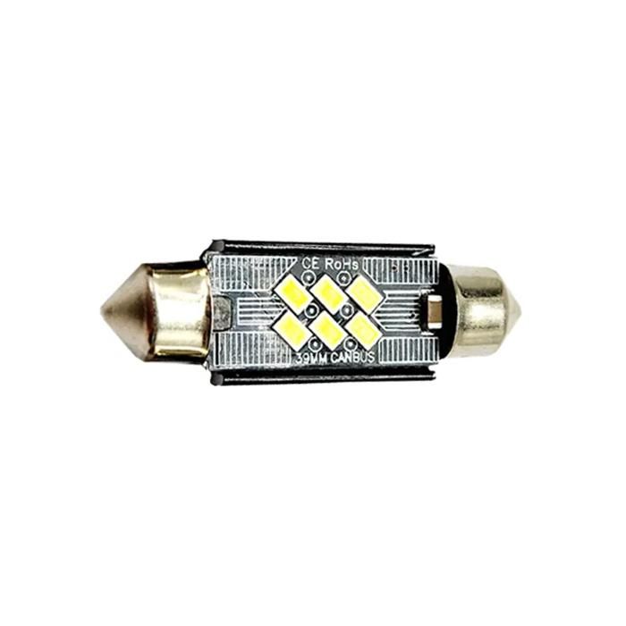диодни крушки festoon 12v 6 x 3020smd canbus 2бр/к-т 39мм flyseen ...