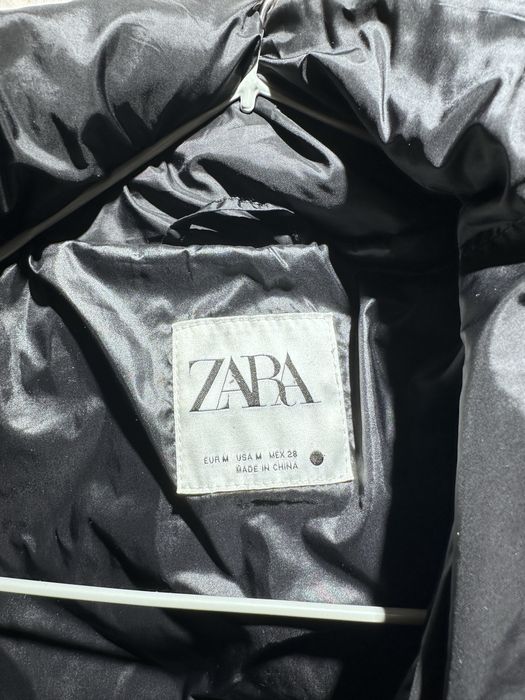 Куртка женская Zara черная пуховик