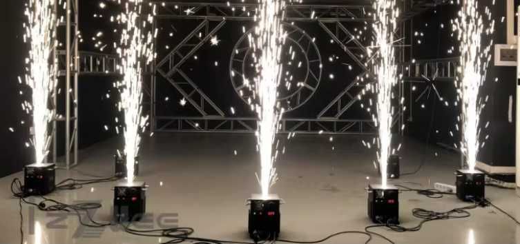 Pudra spark machines masini de scantei pulbere de titan evenimente