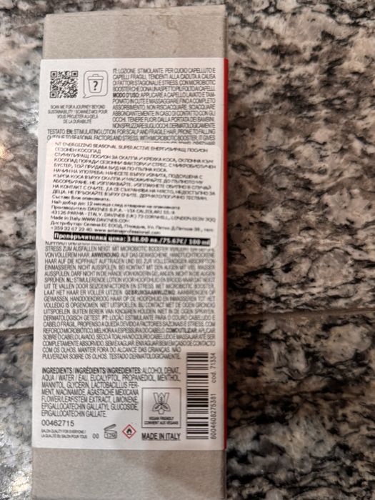 Davines superactive против хормонален косопад
