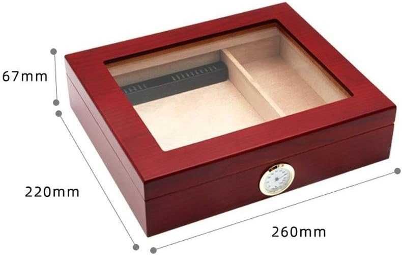 Малък хумидор от кедър за до 30 пури със хидрометър и овлажнител