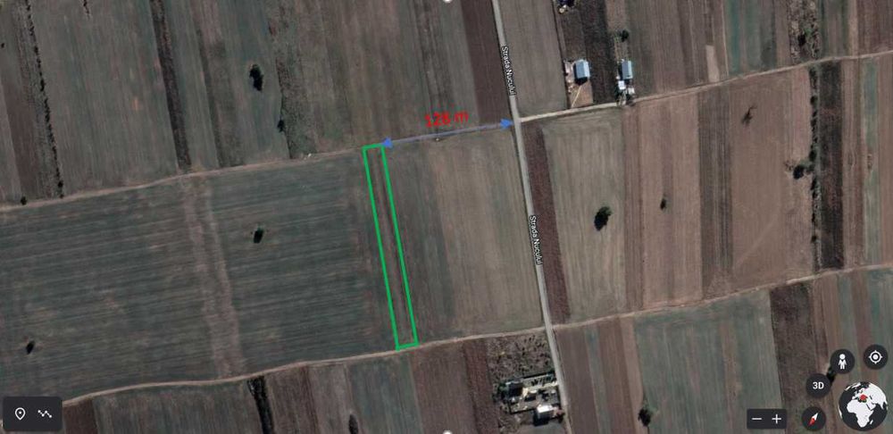 Teren intravilan 3492m2-în Jud. Ilfov, Com. Copăceni, Str. Nucului