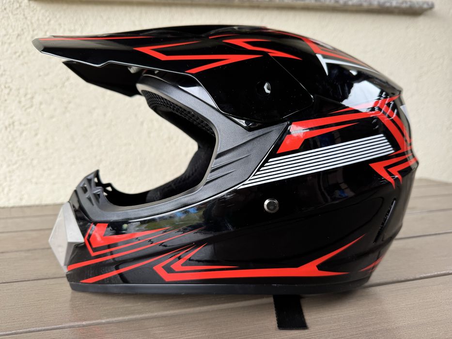 Casca moto cross atv trotineta Virtue , marimea 52-59 cm , NOU