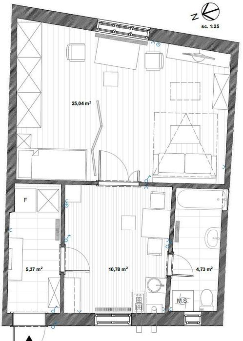 Apartament 1 camera, ultracentral Arad, curte comuna, cu boxa depozitare, de inchiriat