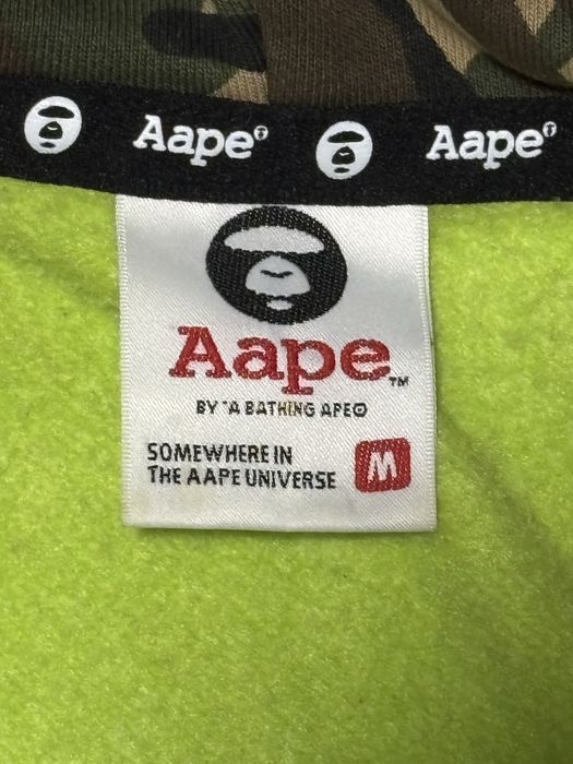 Aape zip hoodie.   .