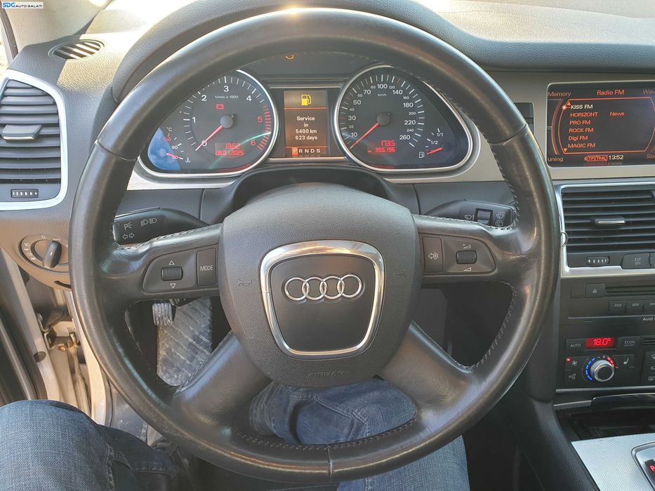 Volan Piele 4 Spite cu Comenzi FARA Airbag Audi Q7 2007 - 2015 [K1711]
