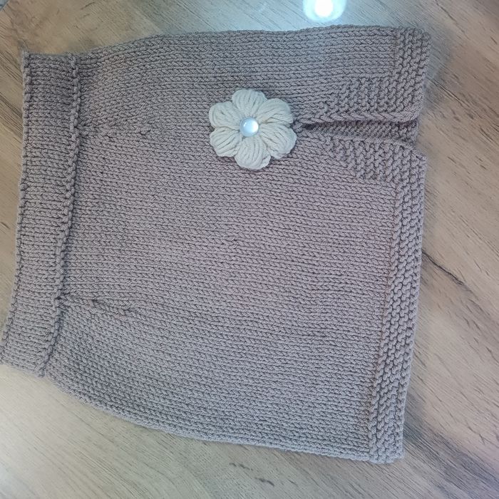 Вязанный комплект для годовалой девочки