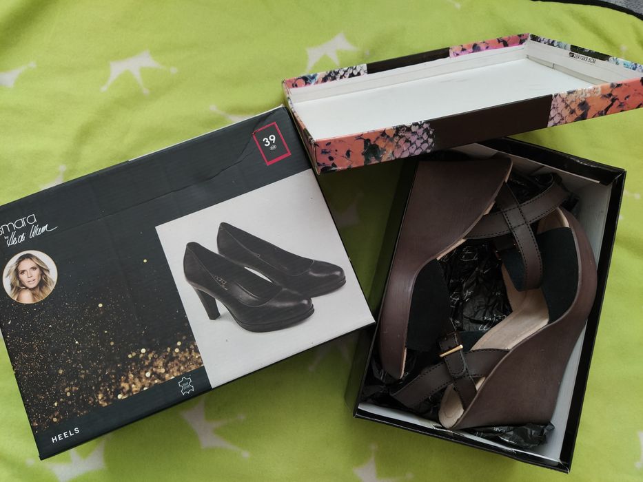 Нови дамски обувки естествена кожа 39н