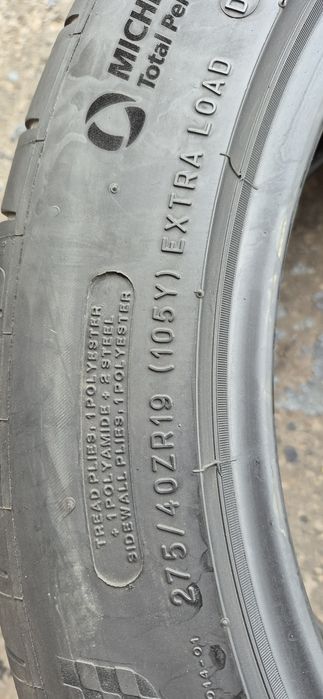 4 anvelope vara Michelin,fata 245/45/19,spate 275/40/19.Pretul este pe bucata.