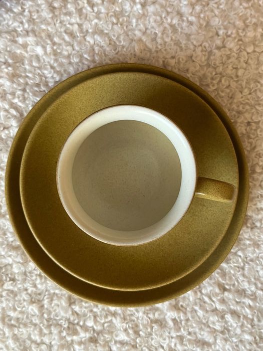 Чаша за кафе с подложни чинийки Denby England