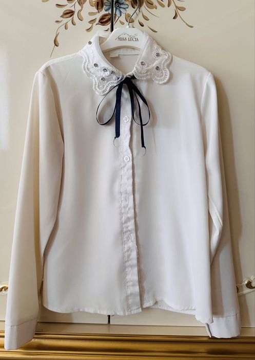 Qizlar uchun oq kofta, школьная рубашка, qizlar uchun ,maktab formasi