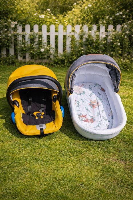 Cărucior 3 in 1 krausman nexxo yellow