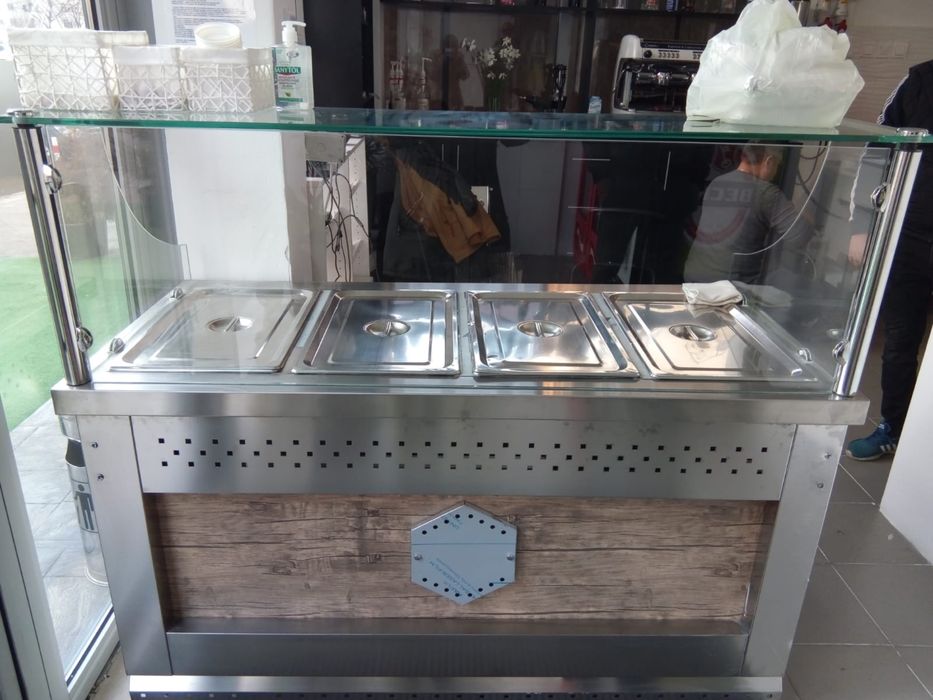 Vitrina calda bain marin