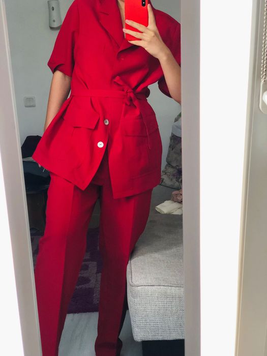 Costum cu pantaloni XL femei