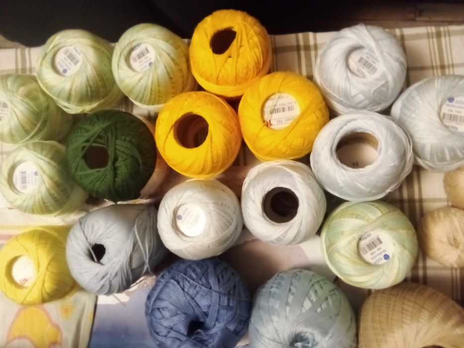 прежда за плетене на една кука