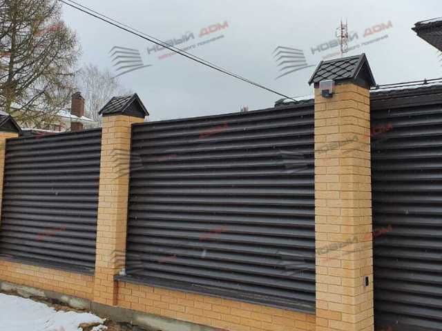 Забор жалюзи из металла