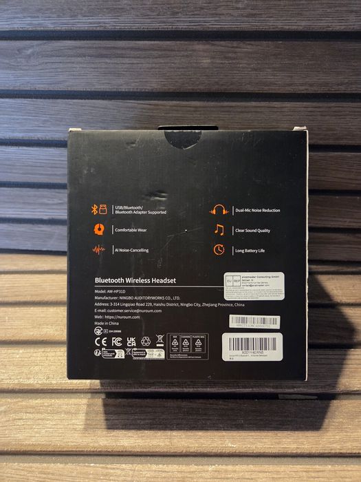 Casti Wireless Nuroum HP31D Bluetooth Wireless Headset – Sigilat Noise Cancelling USB/Bluetooth