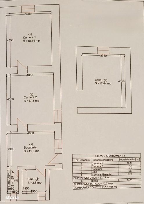 Vand apartament 2 camere, renovat, central-Turnul de Apa