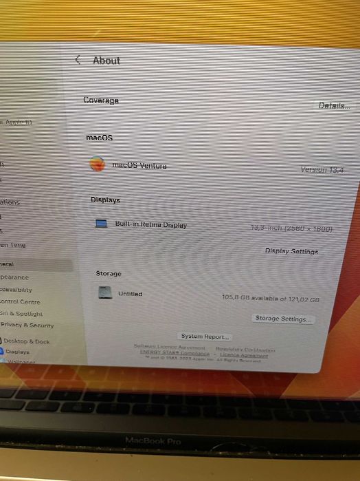 13" Core i5 MacBook Pro A1708 /Mid-2017/-i5/8GB RAM/128GB SSD