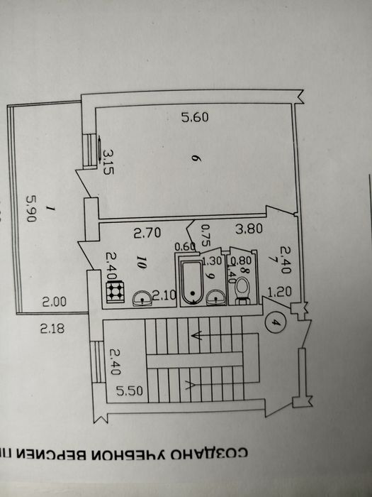 Продаю квартиру 1+1/2/4 на Дубовой, 2×6 балкон