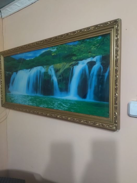 Живая картина водопад
