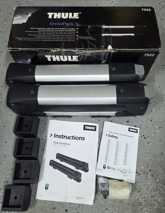 Set suporti schiuri / placa Thule/ ski SnowPack S 7322