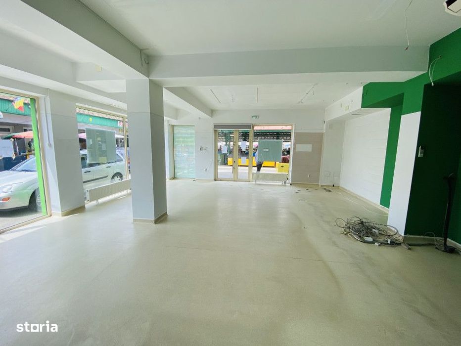 Inchiriere spaţiu comercial *100 mp - vitrina 20 m.l. - parter* Piaţ