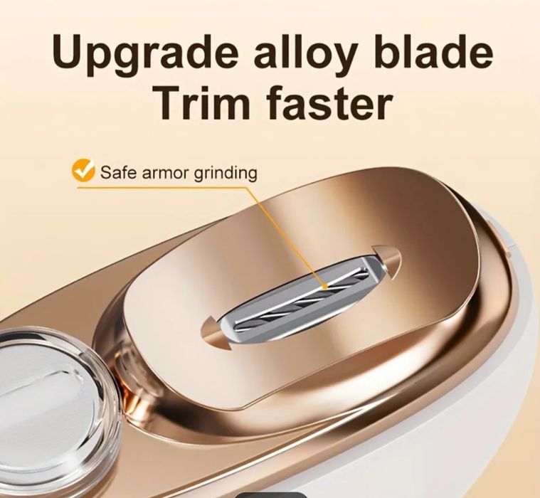 Умен електрически нокторезка 2 в 1 с полиране, USB зареждане, 500mAh L