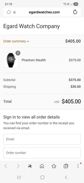 Ceas  Egard Phantom Stealth
