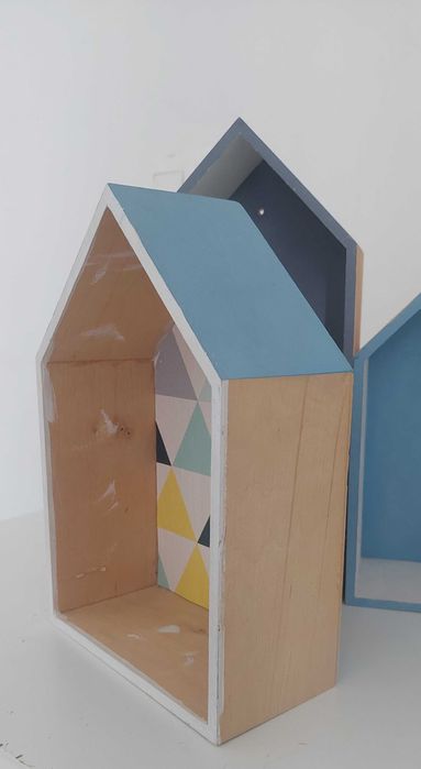 Дървени къщички за декорация на детска стая