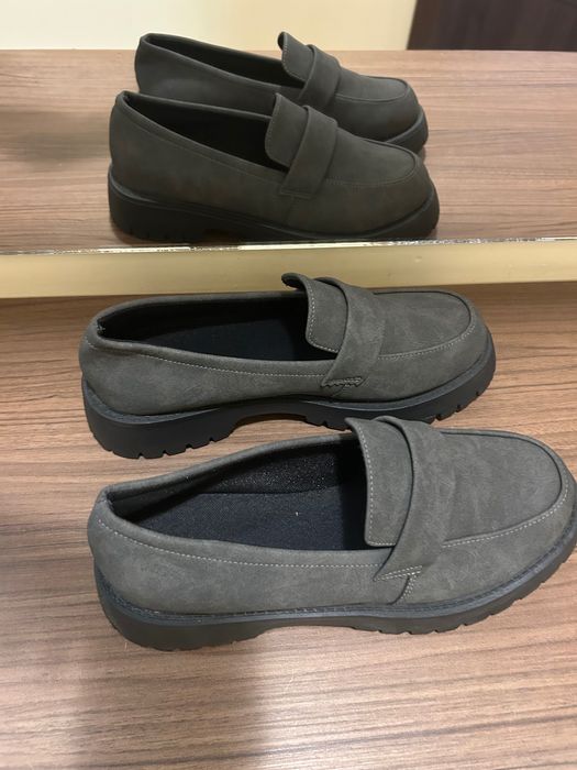 Обувки , лоуфъри ,сиви
