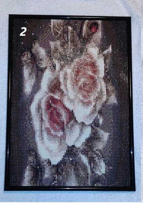 Диамантени гоблени готови ,ръчно изработени с рамка.