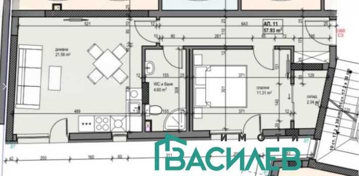 Продава 2-СТАЕН град София, Банишора