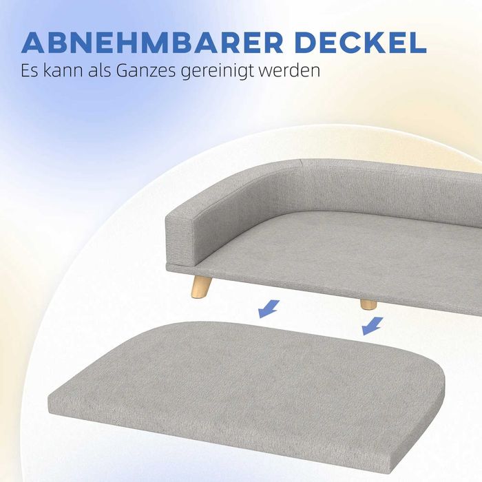 Диван за кучета PawHut за големи кучета до 30 кг