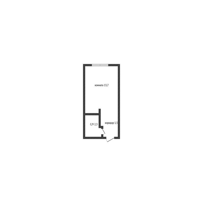Студия, 17.5м², 1/5 этаж микрорайон Юбилейный