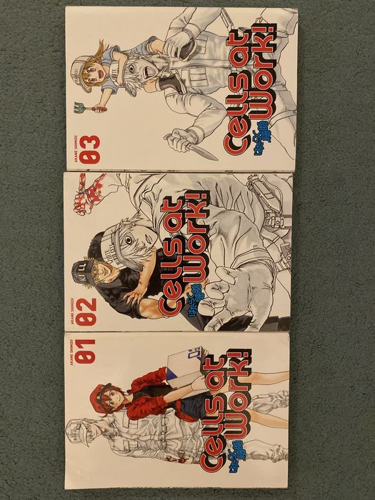 Set 3 volume Manga, Cells at Work