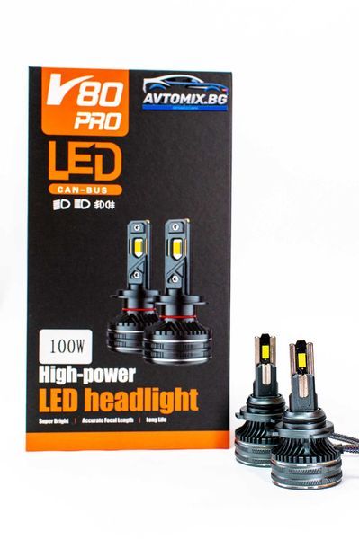 LED Крушки НB4 (9006) 100w 10000LM,12-24v canbus 1 ГОДИНА ГАРАНЦИЯ