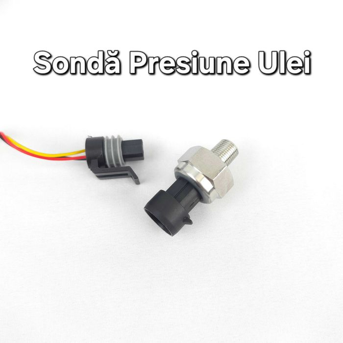 Bord Digital Universal–Indicator Temperatură Apă Motor+Presiune Ulei+Tensiune Acumulator–Tractor–Utilaje Agricole–Voltmetru–Termometru–Manometru–T17