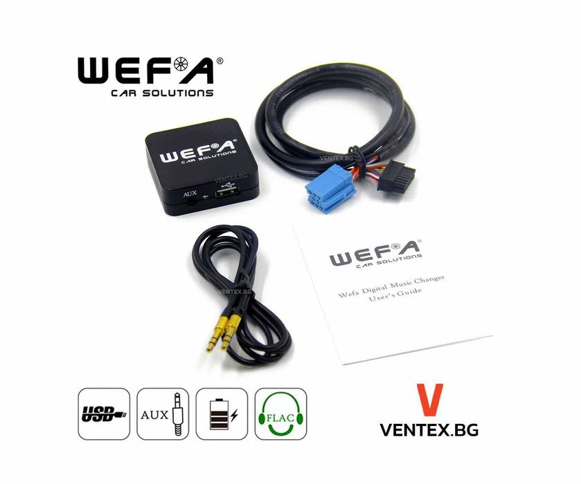 WEFA чейнджър за Seat Ibiza, Leon, Toledo, Arosa с USB и AUX за музика