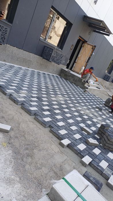 Укладка брусчатки