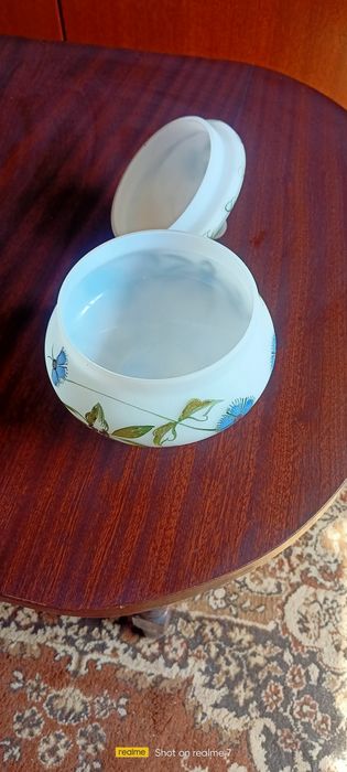 Стъклена захарница / бонбониера