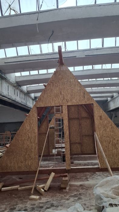 Case lemn Aframe case stil amrican in fabrică