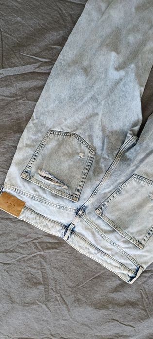 Дънки boyfriend накъсани, светли, ХМ 48 ХЛ