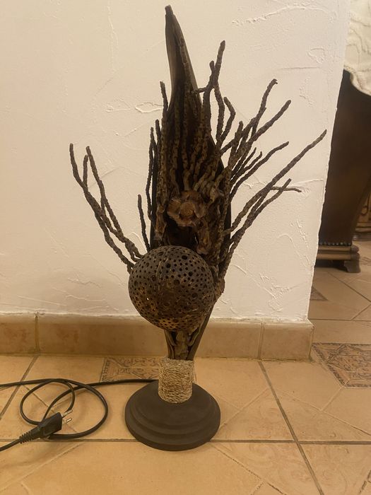 Veioza hand made vintage lemn exotic!