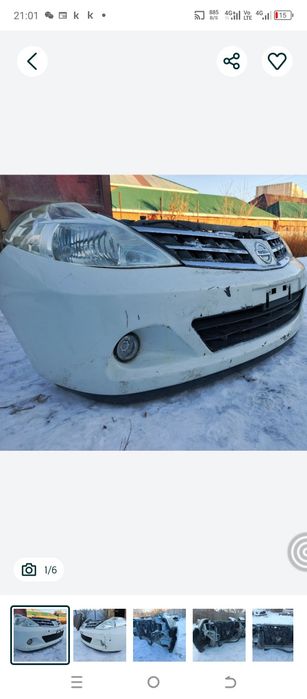 Nissan Tiida ноускат миниморда