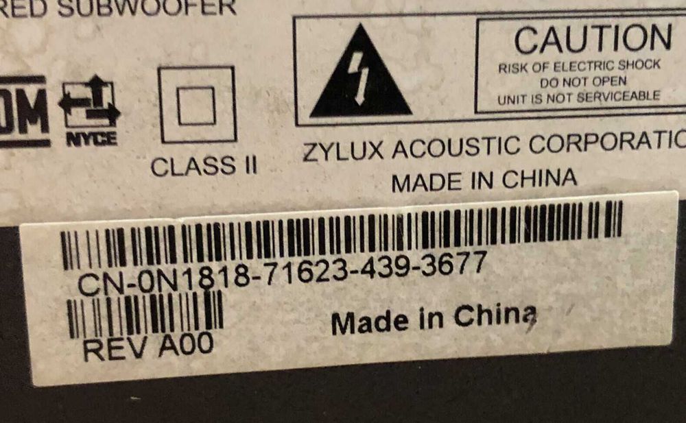 Sistem Dell Zylux A425 Multimedia 2.1 pentru PC cu subwoofer