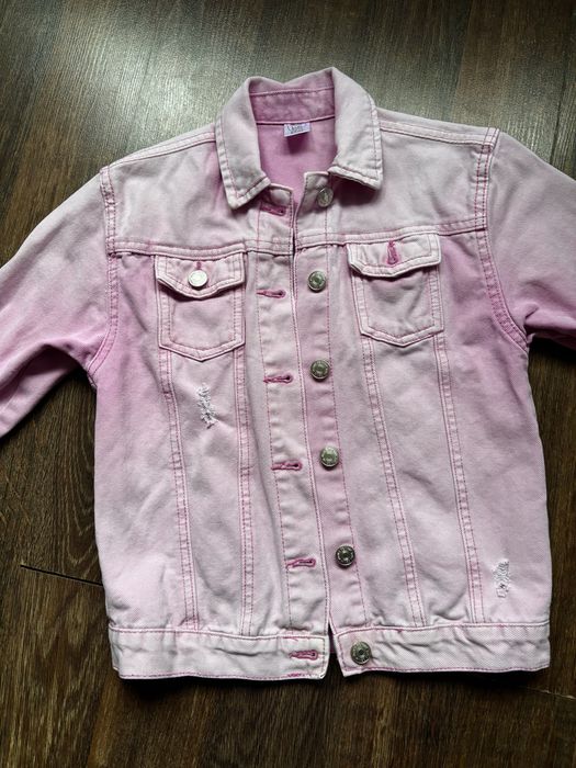 Розово дънково яке за пролетта